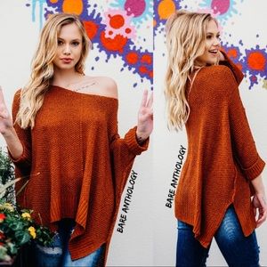 ⚡️Slouchy Rust Sweater